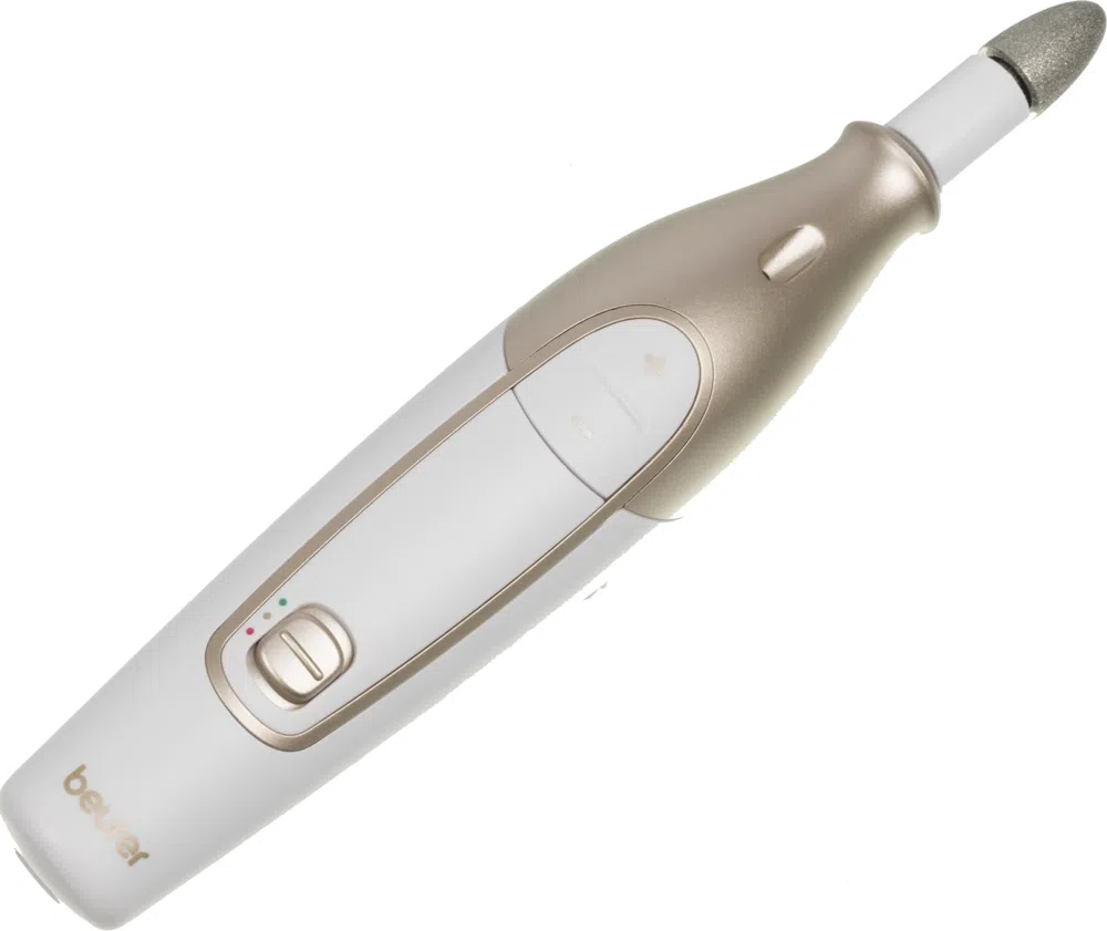 Маникюрно-педикюрный набор Beurer MP64 насадок в компл.:10шт (подсветка) золотистый/белый