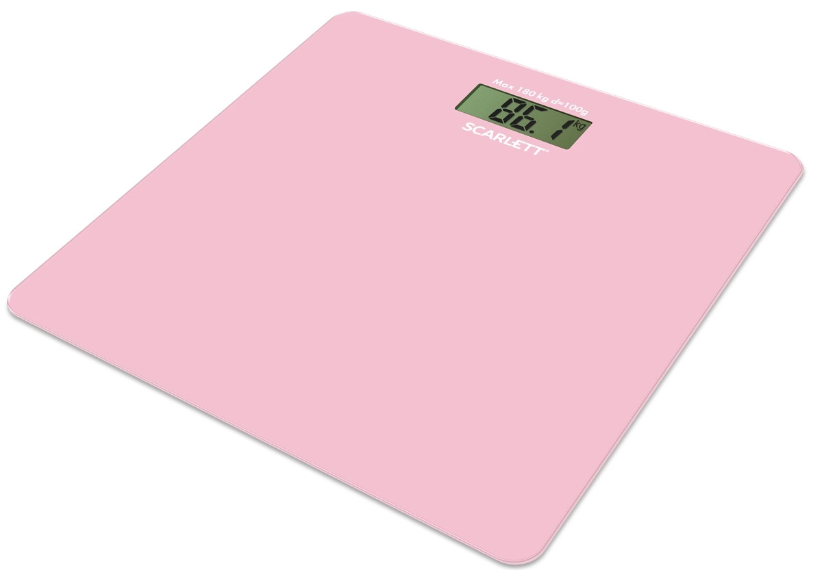 Весы напольные электронные Scarlett SC-BS33E041 макс.180кг розовый
