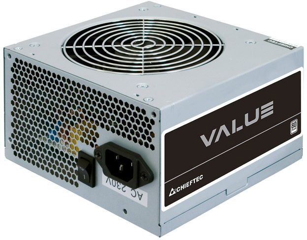 Блок питания Chieftec ATX 500W VALUE APB-500B8 80+ (20+4pin) APFC 120mm fan 3xSATA