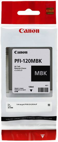 Картридж струйный Canon PFI-120 MBK 2884C001 черный матовый (130мл) для Canon imagePROGRAF TM-200/205