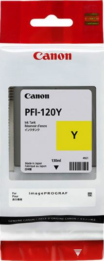 Картридж струйный Canon PFI-120 Y 2888C001 желтый (130мл) для Canon imagePROGRAF TM-200/205