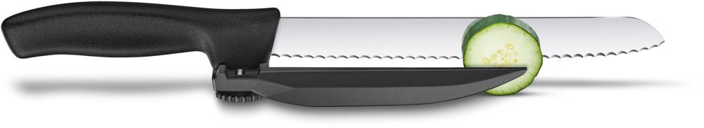 Нож кухонный Victorinox Swissclassic DUX-MESSER (6.8663.21) стальной лезв.210мм черный