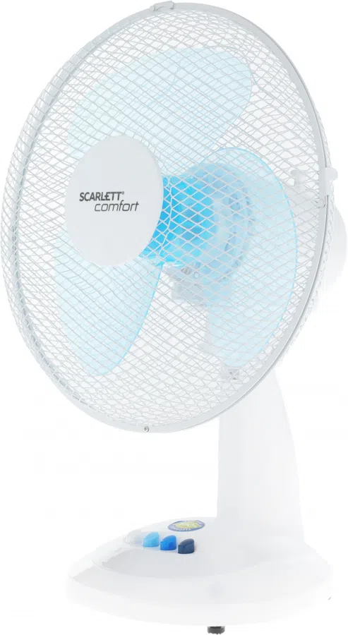 Вентилятор настольный Scarlett SC-DF111S07 38Вт скоростей:3 белый