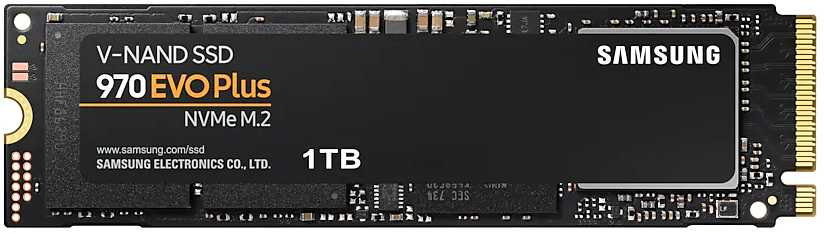 Накопитель SSD Samsung PCIe 3.0 x4 1TB MZ-V7S1T0BW 970 EVO Plus M.2 2280