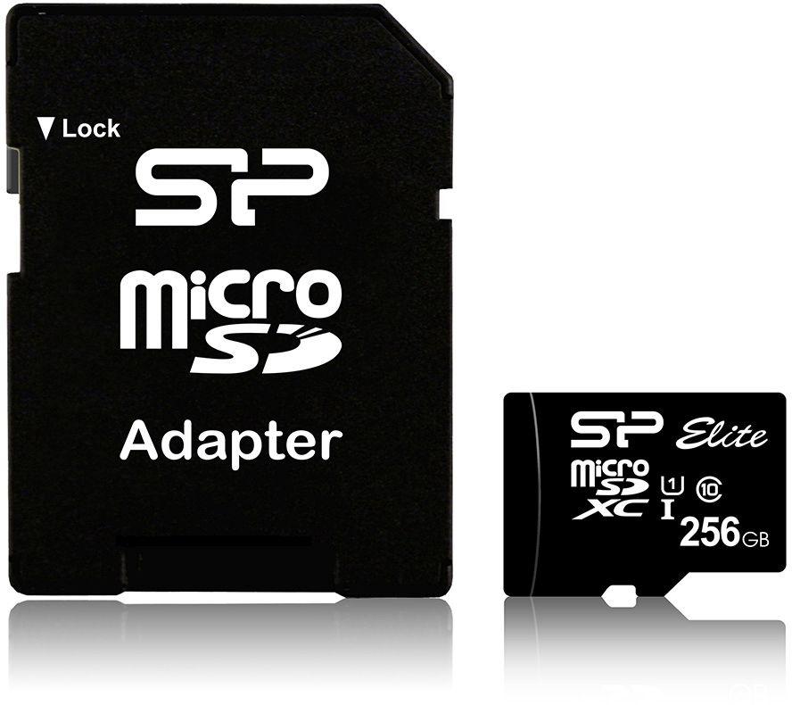 Флеш карта microSDXC 256GB Silicon Power SP256GBSTXBU1V10SP + adapter