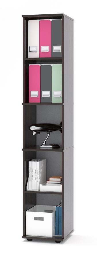 Стеллаж Сокол ШУ-10 пол.:5 единая 1827х342х372мм венге (ШУ10В5)