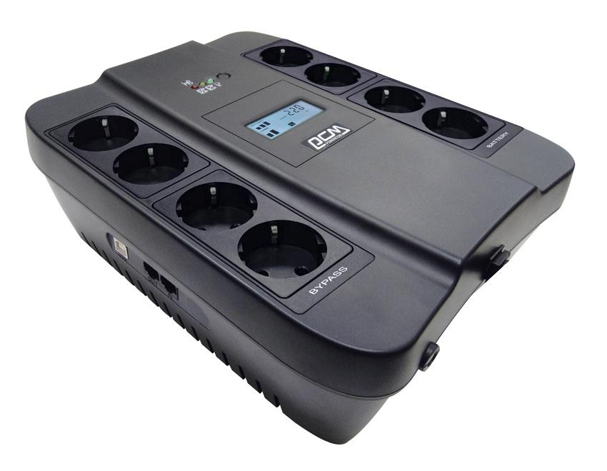 Источник бесперебойного питания Powercom Spider SPD-750U LCD 450Вт 750ВА черный
