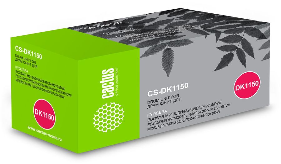 Блок фотобарабана Cactus CS-DK1150 черный ч/б:100000стр. для Mita M2040dn/ M2135dn/M2540dn Kyocera