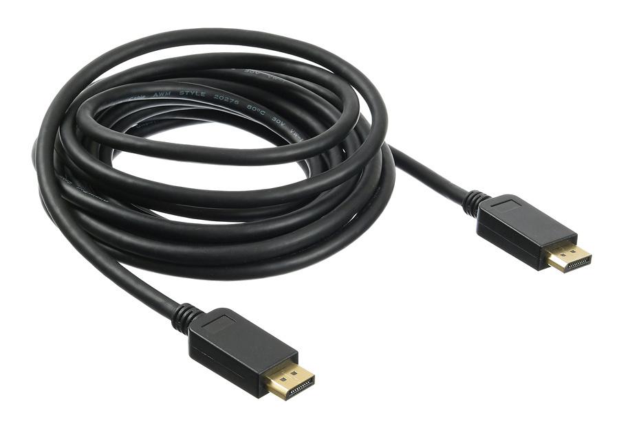 Кабель аудио-видео Buro v 1.2 DisplayPort (m)/DisplayPort (m) 5м. позолоч.конт. черный (BHP DPP_1.2-5)