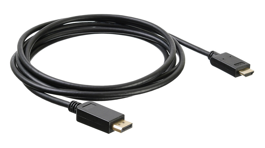 Кабель аудио-видео Buro v. 1.2 DisplayPort (m)/HDMI (m) 3м. позолоч.конт. черный (BHP DPP_HDMI-3)