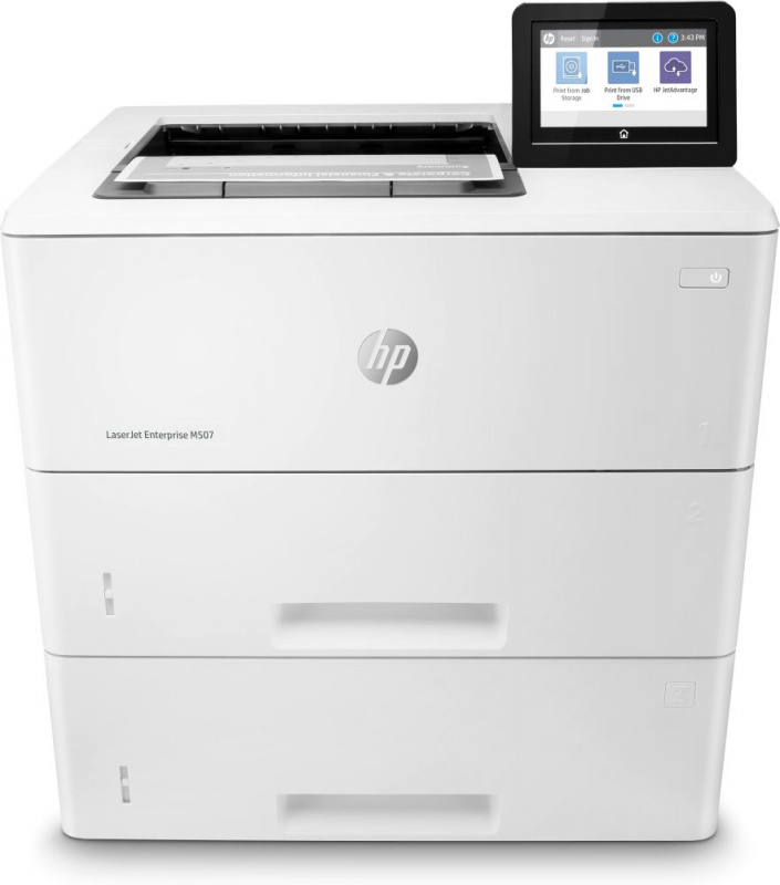 Принтер лазерный HP LaserJet Enterprise M507x (1PV88A) A4 Duplex WiFi белый