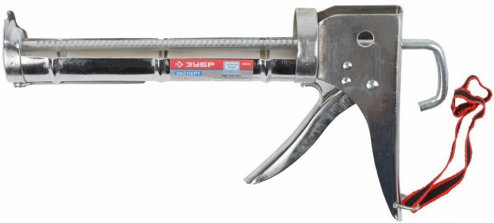 Пистолет для герметика Зубр 06625 механический полузакрытый для герметиков серебристый