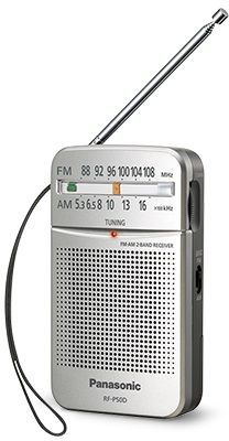 Радиоприемник карманный Panasonic RF-P50DEG-S серебристый