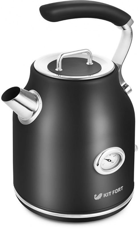 Чайник электрический Kitfort КТ-663-2 1.7л. 2200Вт черный (корпус: металл)
