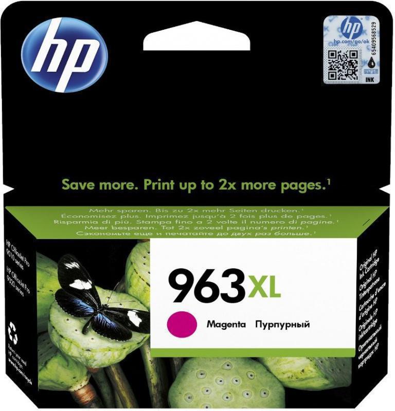 Картридж струйный HP 963XL 3JA28AE пурпурный (1600стр.) для HP OfficeJet Pro 901x/902x HP