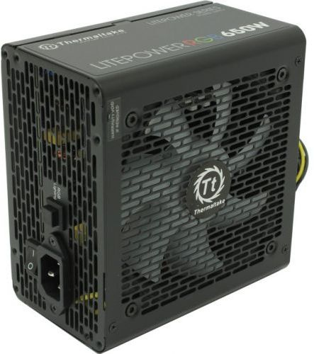 Блок питания Thermaltake ATX 650W Litepower RGB 650 (24+4+4pin) APFC 120mm fan color LED 5xSATA RTL