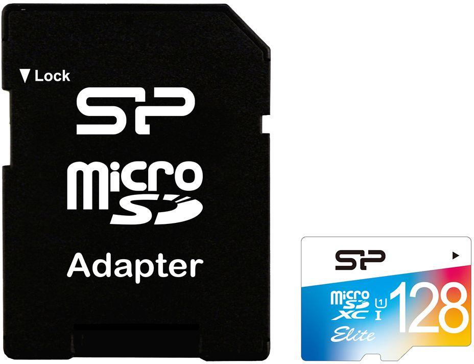 Флеш карта microSDXC 128GB Silicon Power SP128GBSTXBU1V21SP + adapter