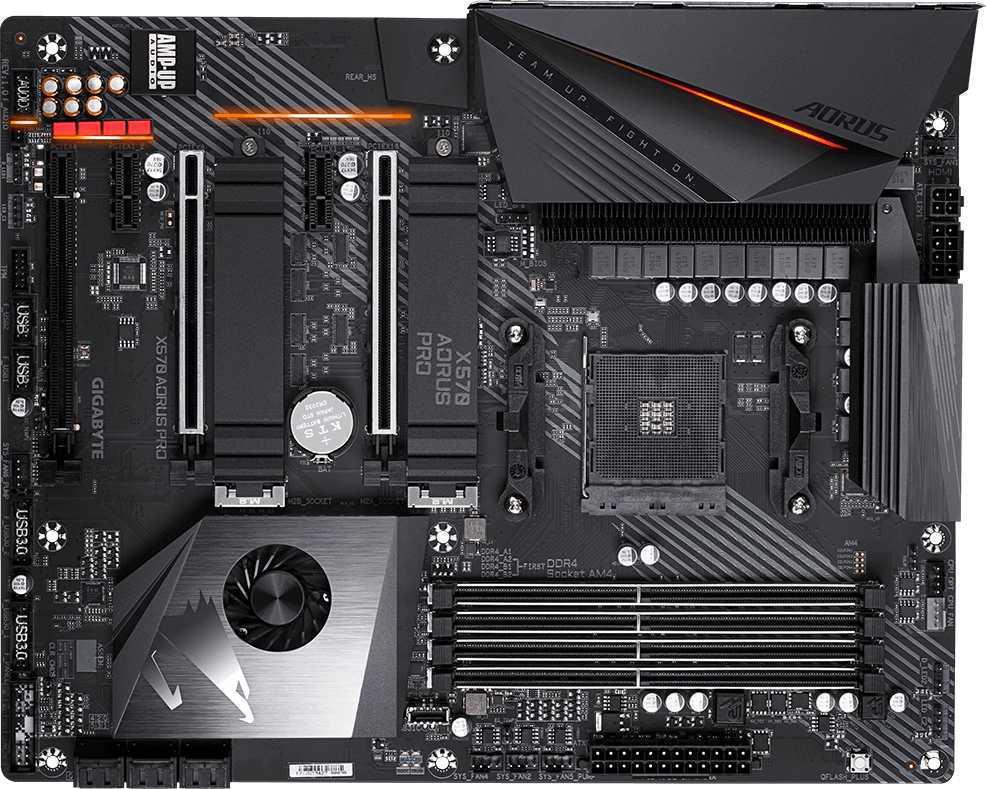 Материнская плата Gigabyte X570 AORUS PRO Soc-AM4 AMD X570 4xDDR4 ATX AC`97 8ch(7.1) GbLAN RAID+HDMI