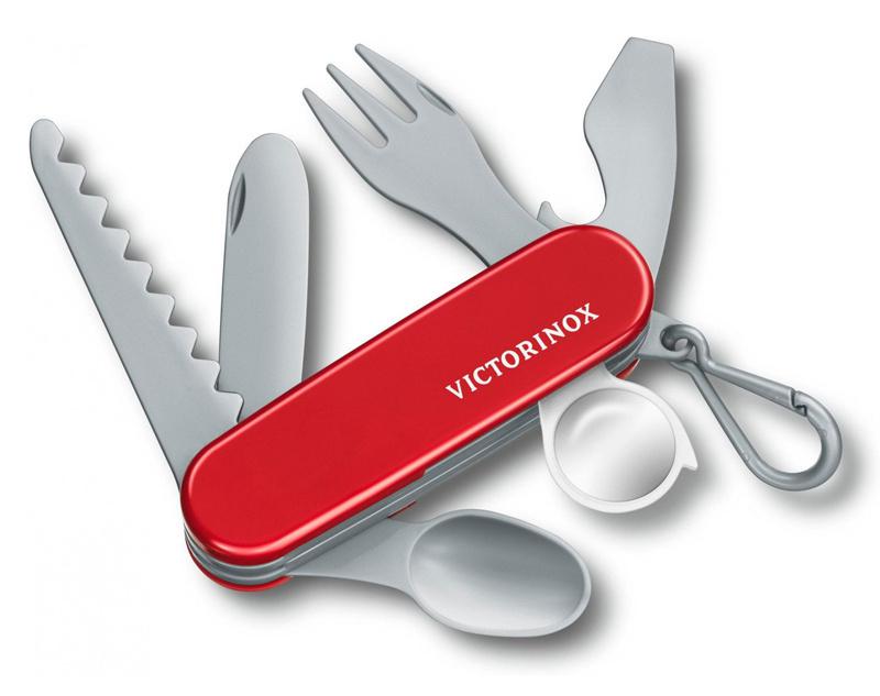 Брелок Victorinox Pocket Knife Toy (9.6092.1) красный/серый пластик д.113мм ш.29мм (доп.ф.:нож) карт.кор.