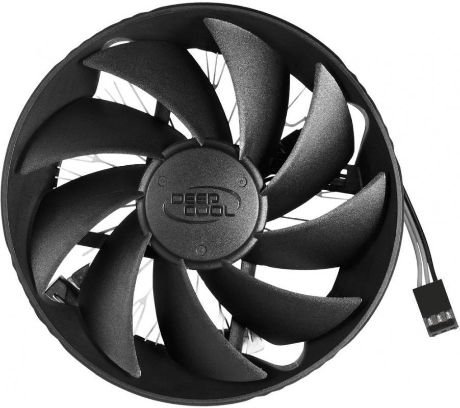 Устройство охлаждения(кулер) Deepcool Gamma Hunter Soc-AM5/AM4/1151/1200 черный 3-pin 21dB Al 95W 252gr Ret (DP-MCAL-HT)