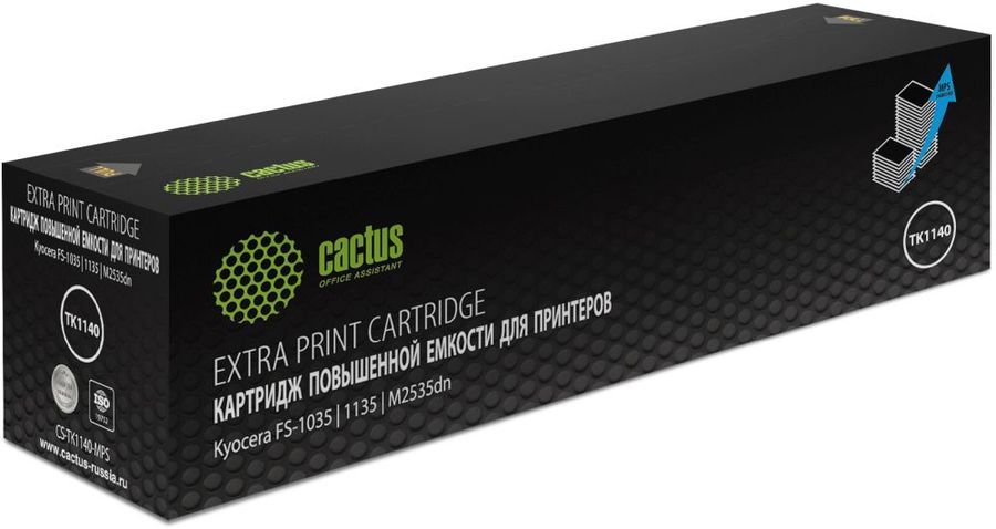 Картридж лазерный Cactus CS-TK1140-MPS TK-1140X черный (14400стр.) для Kyocera FS-1035/1135/M2535dn