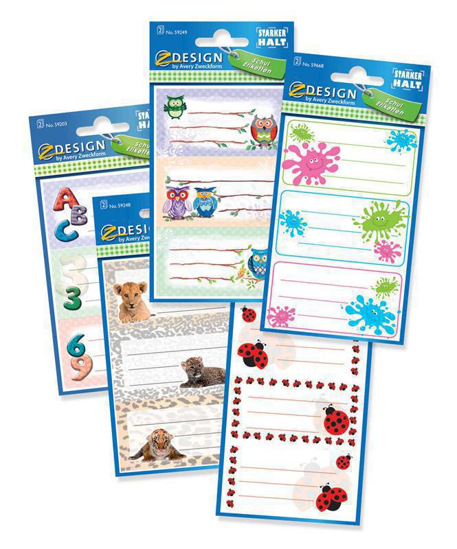 Этикетки Avery Zweckform Z-design ZD002 16.5x11.5/70г/м2/5л./белый самоклей. универсальная