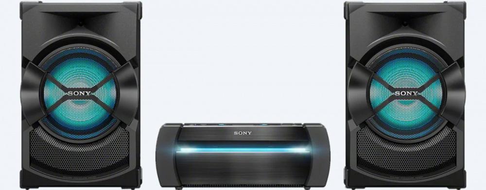 Минисистема Sony HCD-SHAKEX10 черный 1200Вт CD CDRW DVD DVDRW FM USB BT