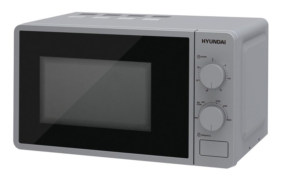 Микроволновая Печь Hyundai HYM-M2001 20л. 700Вт серебристый/черный