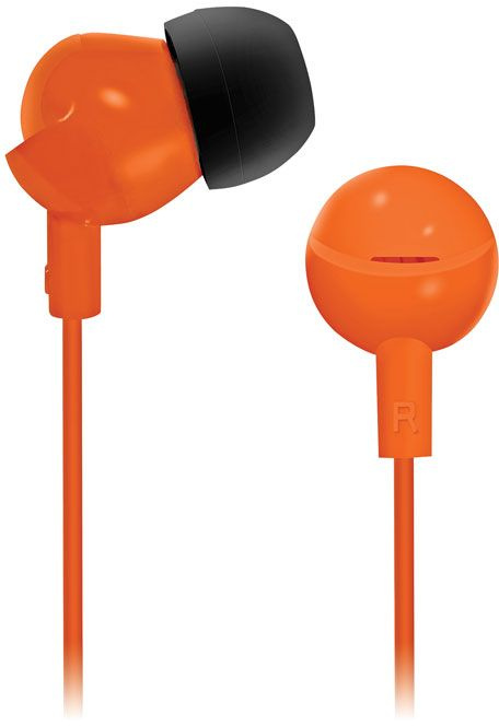 Наушники вкладыши BBK EP-1104S 1.2м оранжевый проводные в ушной раковине (EP-1104S (O))