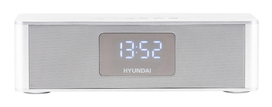 Радиобудильник Hyundai H-RCL360 белый LCD подсв:белая часы:цифровые FM