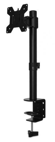 Кронштейн для мониторов ЖК Buro M061 черный 17"-32" макс.8кг крепление к столешнице поворот и наклон