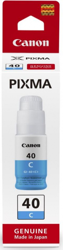 Картридж струйный Canon GI-40 C 3400C001 голубой (70мл) для Canon Pixma G5040/G6040