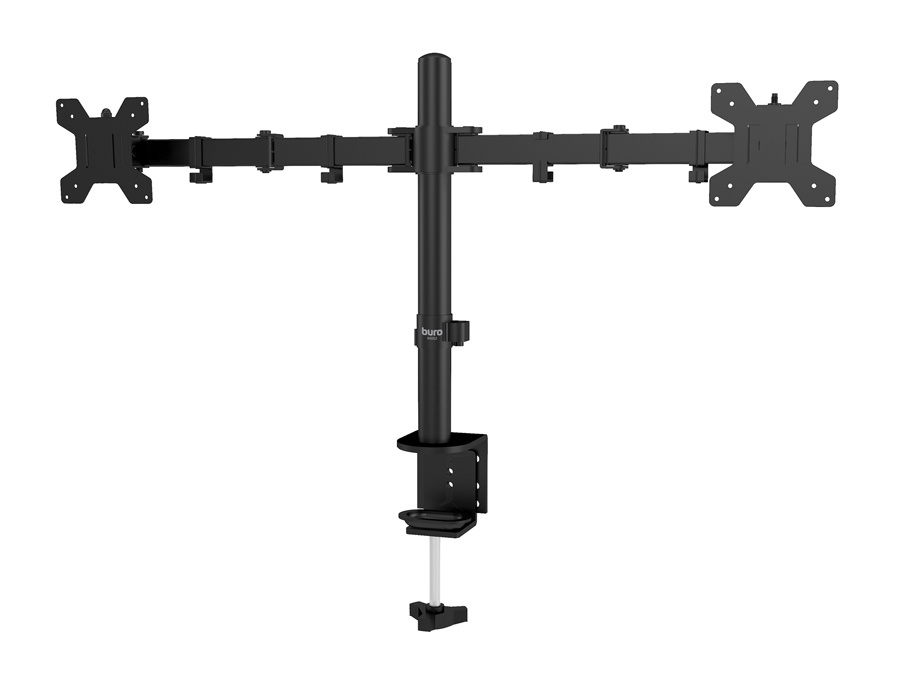 Кронштейн для мониторов ЖК Buro M052 черный 15"-27" макс.8кг крепление к столешнице поворот и наклон