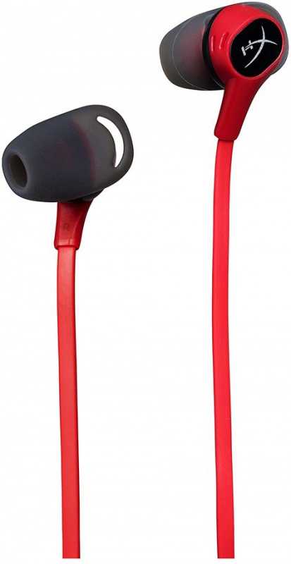 Наушники с микрофоном HyperX Cloud Earbuds красный/черный 1.2м (HX-HSCEB-RD)