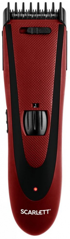 Машинка для стрижки Scarlett SC-HC63C69 красный/черный 8Вт (насадок в компл:1шт)