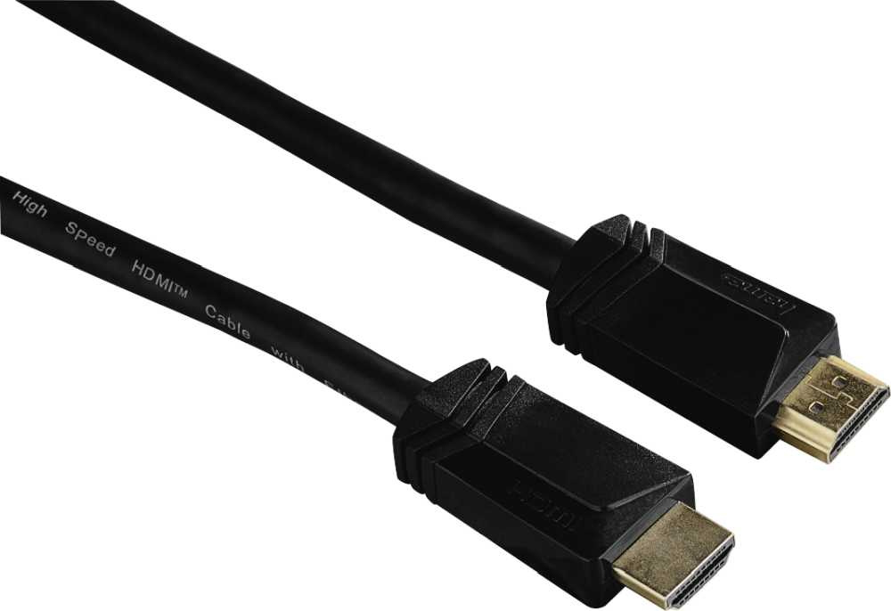 Кабель аудио-видео Hama High Speed HDMI (m)/HDMI (m) 5м. позолоч.конт. черный 3зв (00122106)