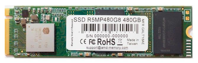 Накопитель SSD AMD PCI-E x4 480Gb R5MP480G8 Radeon M.2 2280