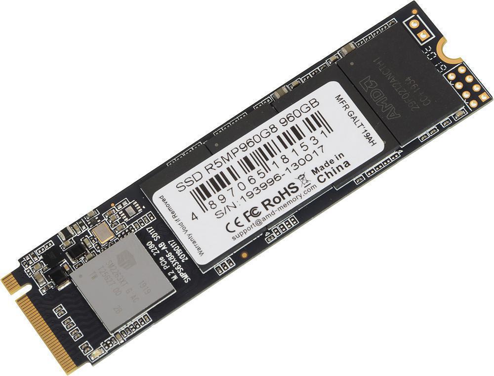 Накопитель SSD AMD PCIe 3.0 x4 960GB R5MP960G8 Radeon M.2 2280