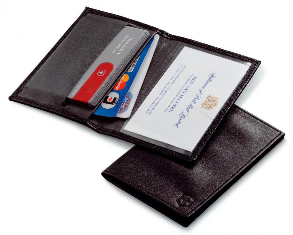 Чехол Victorinox SwissCard (4.0873.L) нат.кожа черный