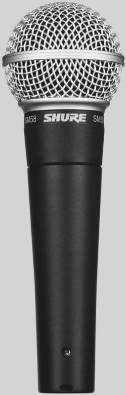Микрофон проводной SHURE SM58-LCE черный/серебристый