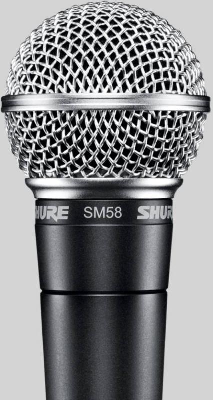 Микрофон проводной SHURE SM58-LCE черный/серебристый