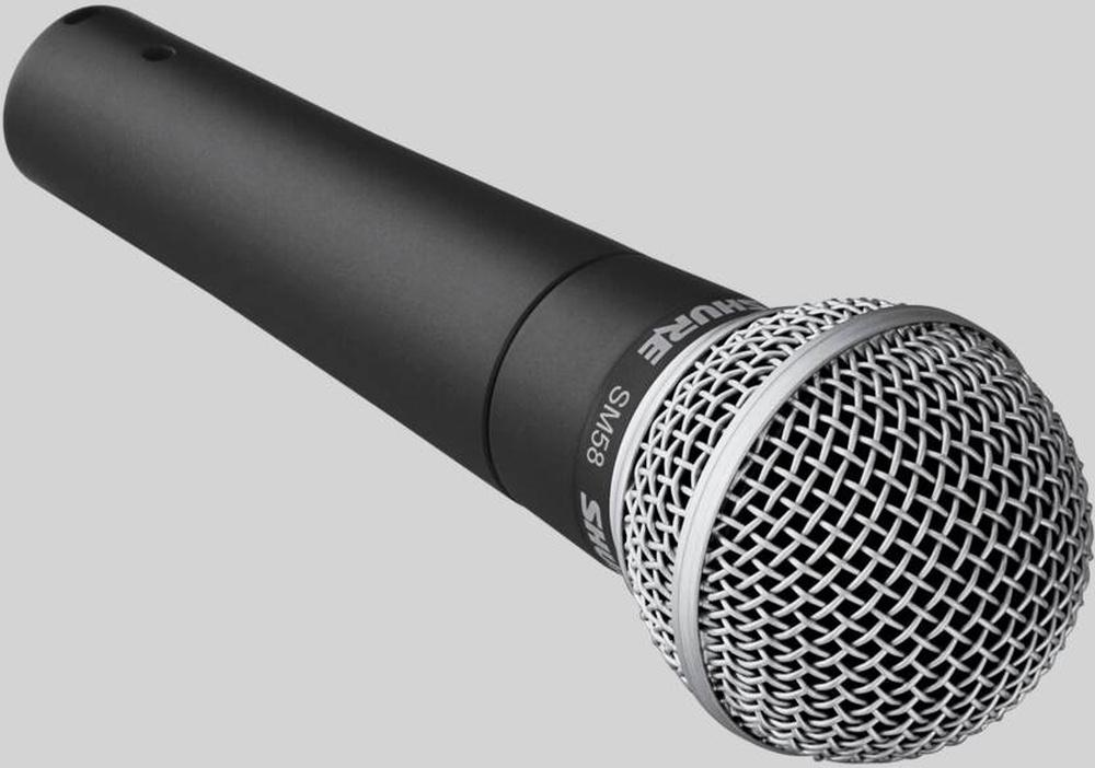 Микрофон проводной SHURE SM58-LCE черный/серебристый
