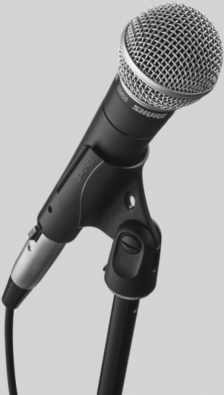 Микрофон проводной SHURE SM58-LCE черный/серебристый