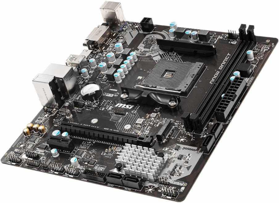 Материнская плата MSI A320M-A PRO MAX Soc-AM4 AMD A320 2xDDR4 mATX AC`97 8ch(7.1) GbLAN RAID+DVI+HDMI