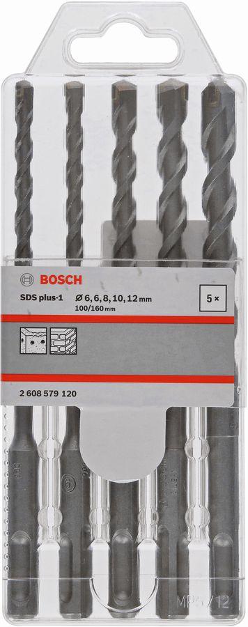 Набор буров Bosch 2608579120 по бетону (5пред.) для перфораторов