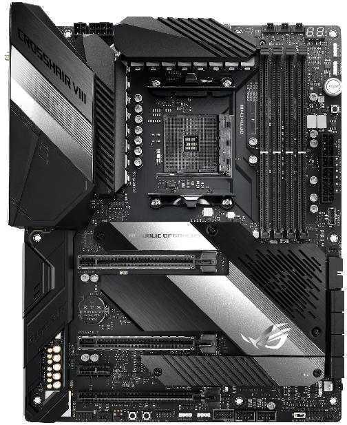 Материнская плата Asus ROG CROSSHAIR VIII HERO Soc-AM4 AMD X570 4xDDR4 ATX AC`97 8ch(7.1) 1 x 2.5Gigabit + Gigabit Ethernet RAID