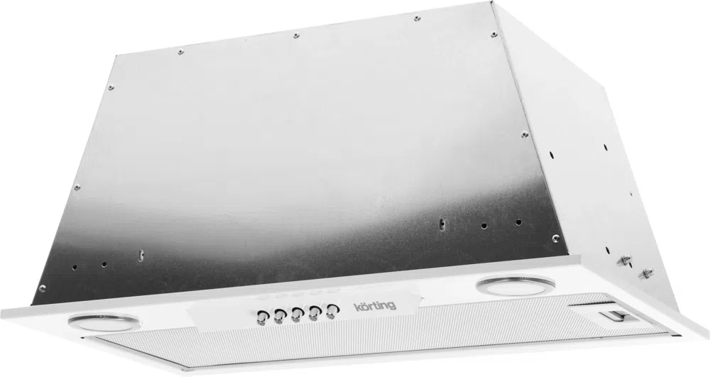 Вытяжка встраиваемая Korting KHI 6530 W белый управление: кнопочное (1 мотор)