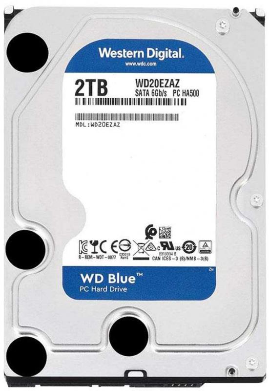 Жесткий диск WD Original SATA-III 2Tb WD20EZAZ Desktop Blue (5400rpm) 256Mb 3.5"