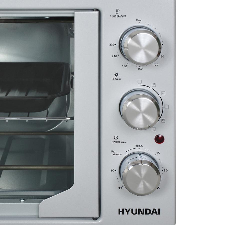 Мини-печь Hyundai MIO-HY052 42л. 1500Вт серебристый