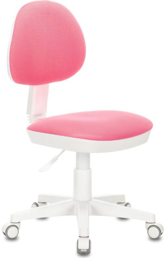 Кресло детское Бюрократ KD-3 розовый TW-13A крестов. пластик белый
